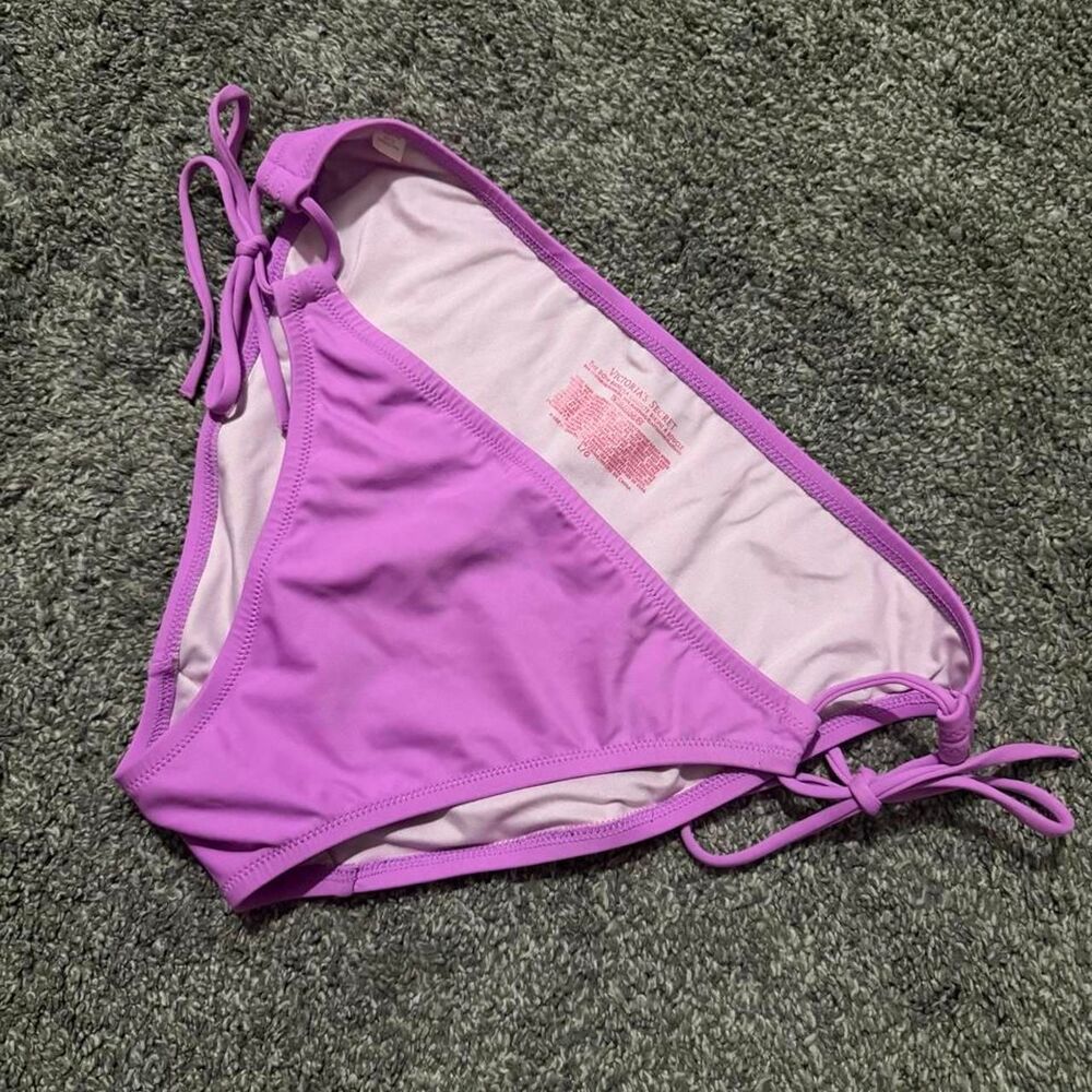 Victoria-s-secret Women's Purple and Pink Bikini-and-tankini-bottoms